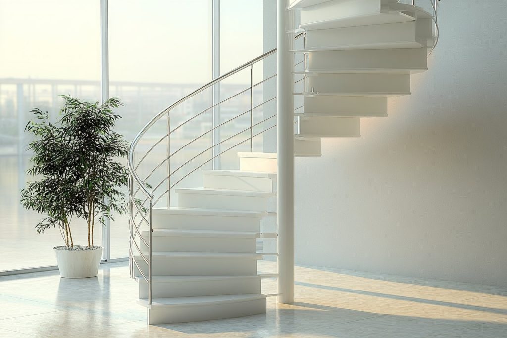 Escalier colimaçon : quelles solutions pour garde-corps mezzanine