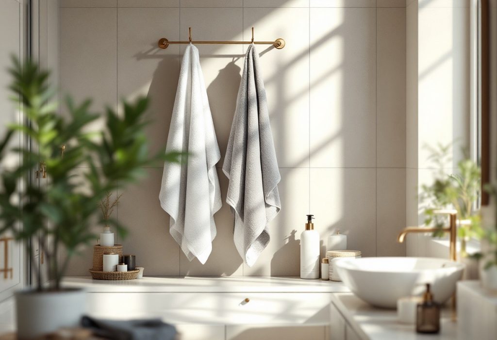 Ranger sa salle de bain avec style : découvrez nos porte-serviettes et rangements