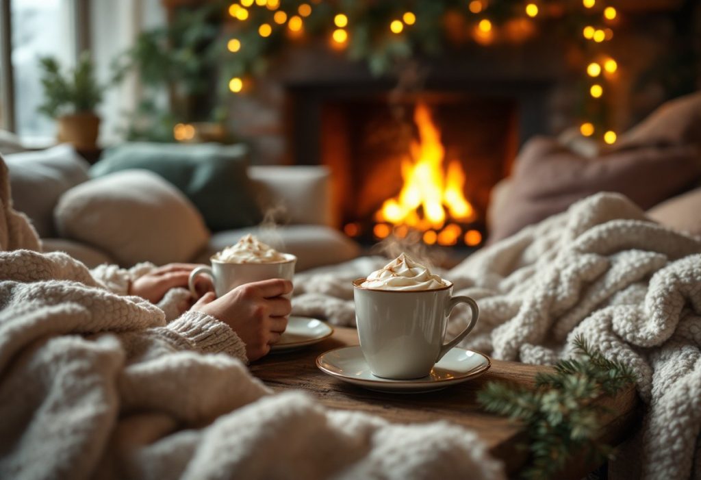 Pyjama party spéciale noël : looks cosy, chocolats chauds et confidences au coin du feu