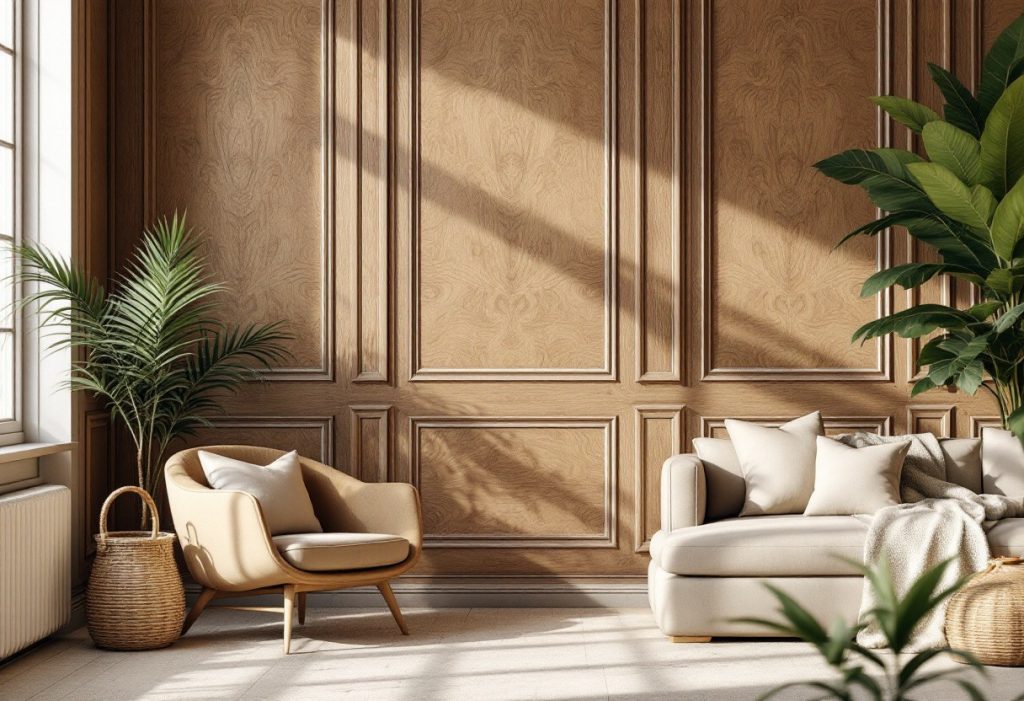 Parement intérieur en bois massif : une touche naturelle et chic pour vos murs