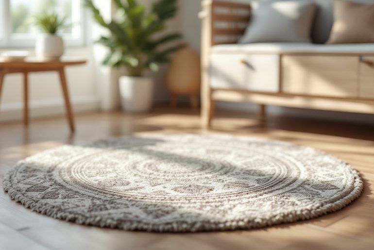 Le tapis rond 60 cm : petit format, maxi impact
