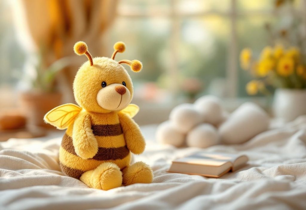 Peluche abeille : douceur et originalité pour petits et grands