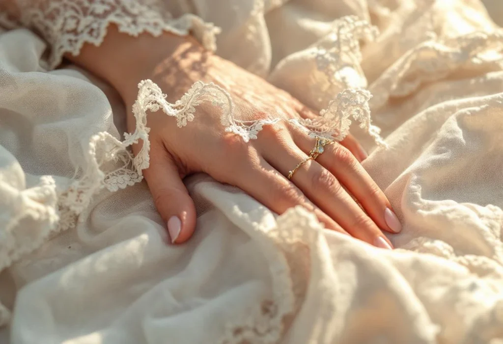 Ces détails qui font tout : broderies, volants et dentelles au cœur du style champêtre féminin