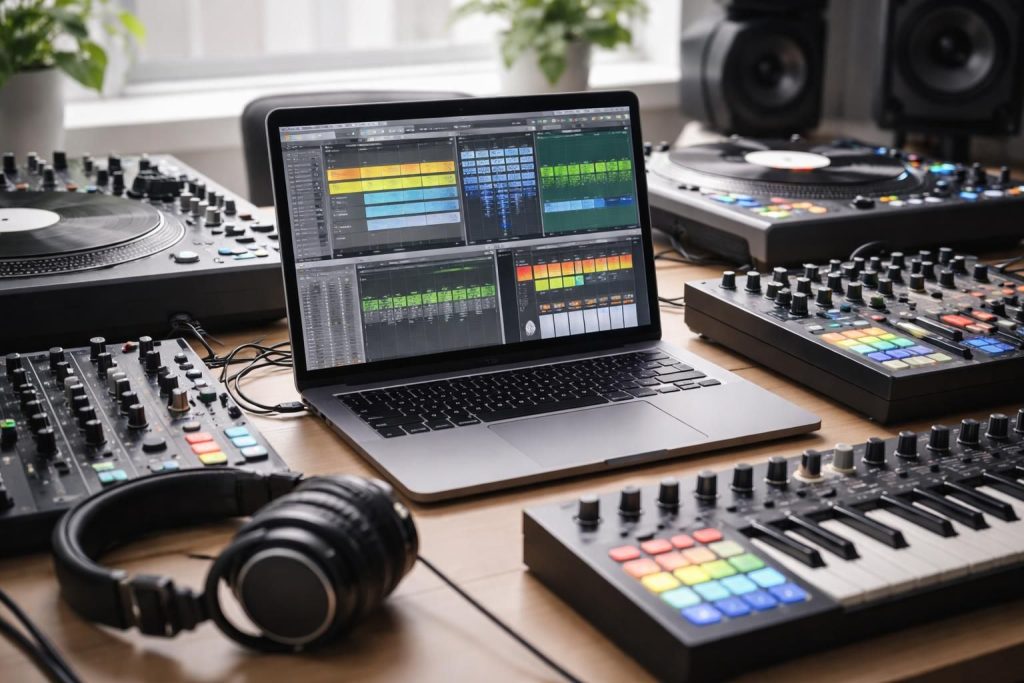 Applications Mac pour DJs et producteurs avec Ableton Live, Logic Pro et GarageBand
