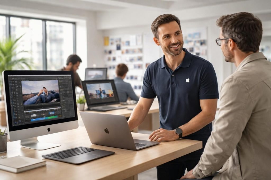 Support technique Mac professionnel pour entreprises, agences créatives et studios graphiques